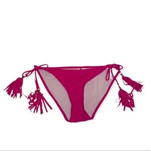 Apollo Swim Bikini Bottoms Tassels Pink